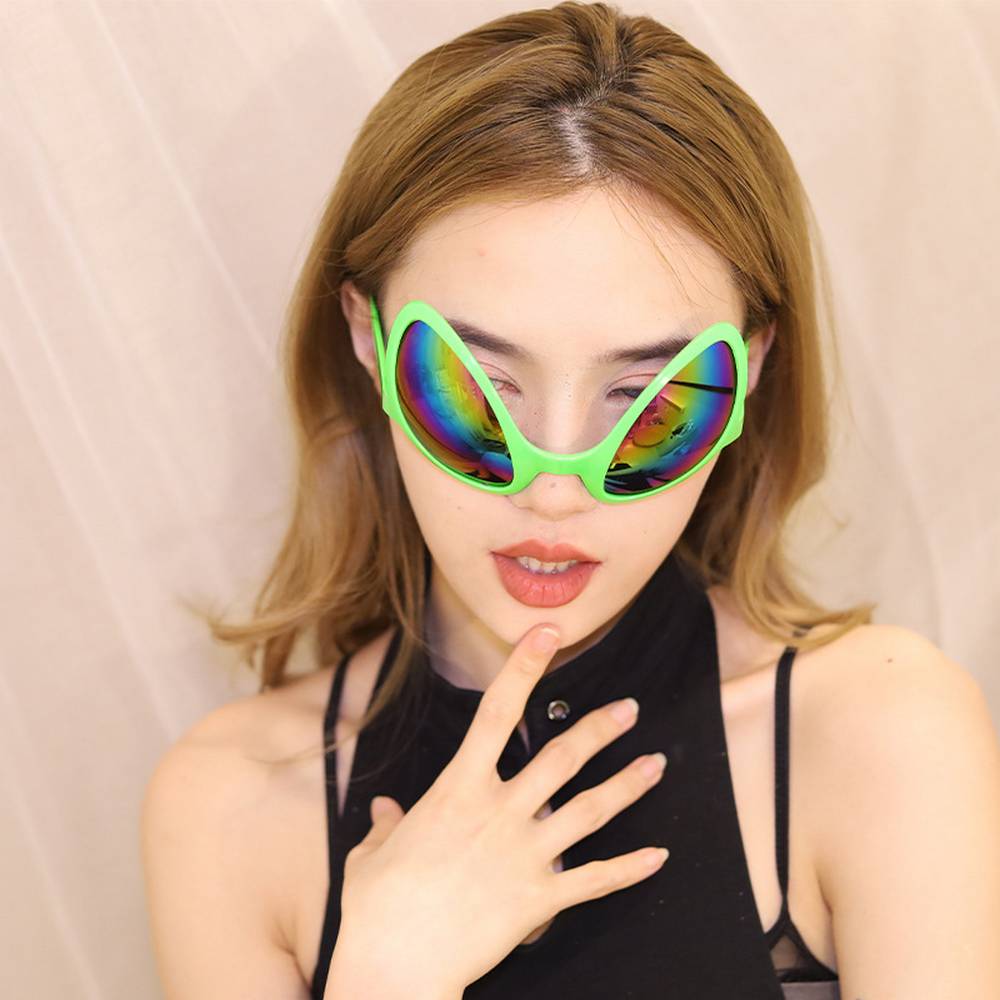 Close Encounter Alien Glasses & Antenna Headwear Set