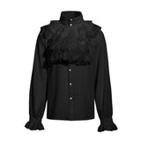Victorian Ruffled Jabot Shirt – Renaissance Pirate & Vampire Top