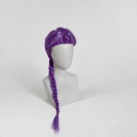 R pop idol leader huntress purple wig - child