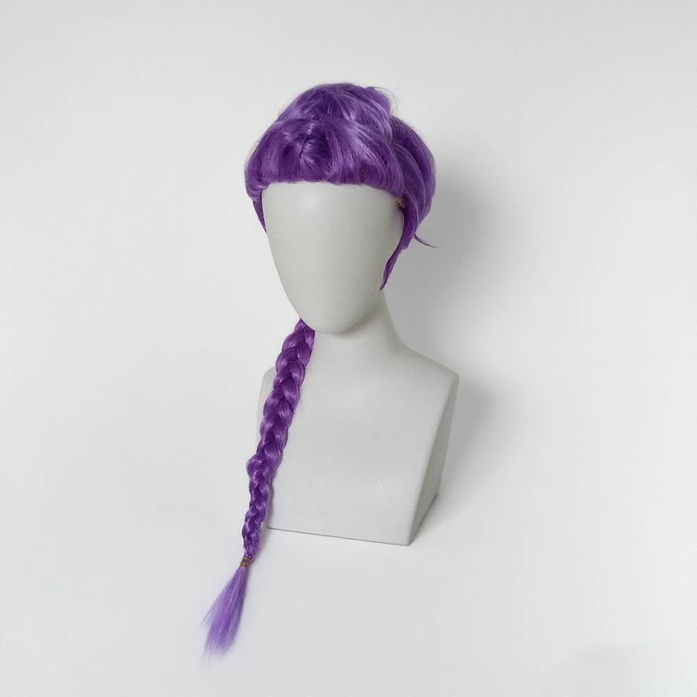 R pop idol leader huntress purple wig - child