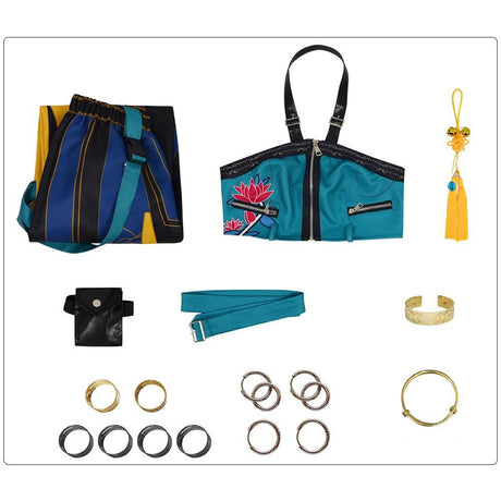 Z idole pop rapper costume cosplay guerrière - adulte