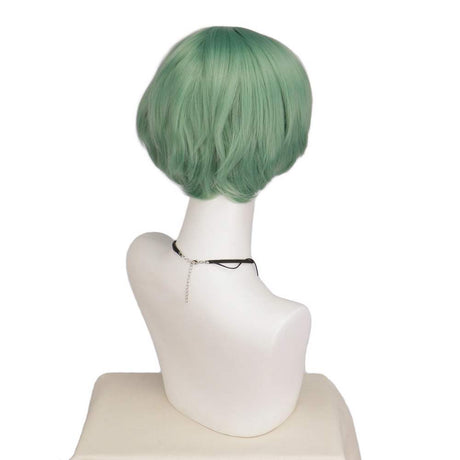S Daemon pop idol green short wig