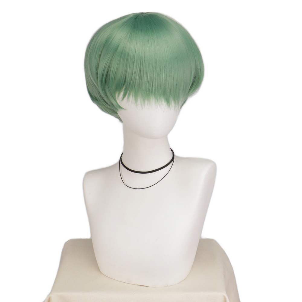S Daemon pop idol green short wig