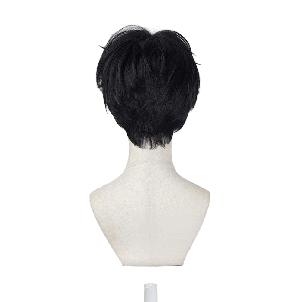 S Daemon pop idol short black wig