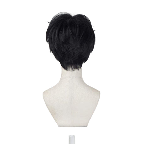 S Daemon pop idol short black wig