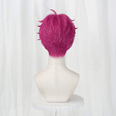 S Daemon pop idol short magenta wig