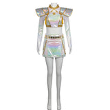 Z pop idol rapper huntress cosplay white Costume - Adult