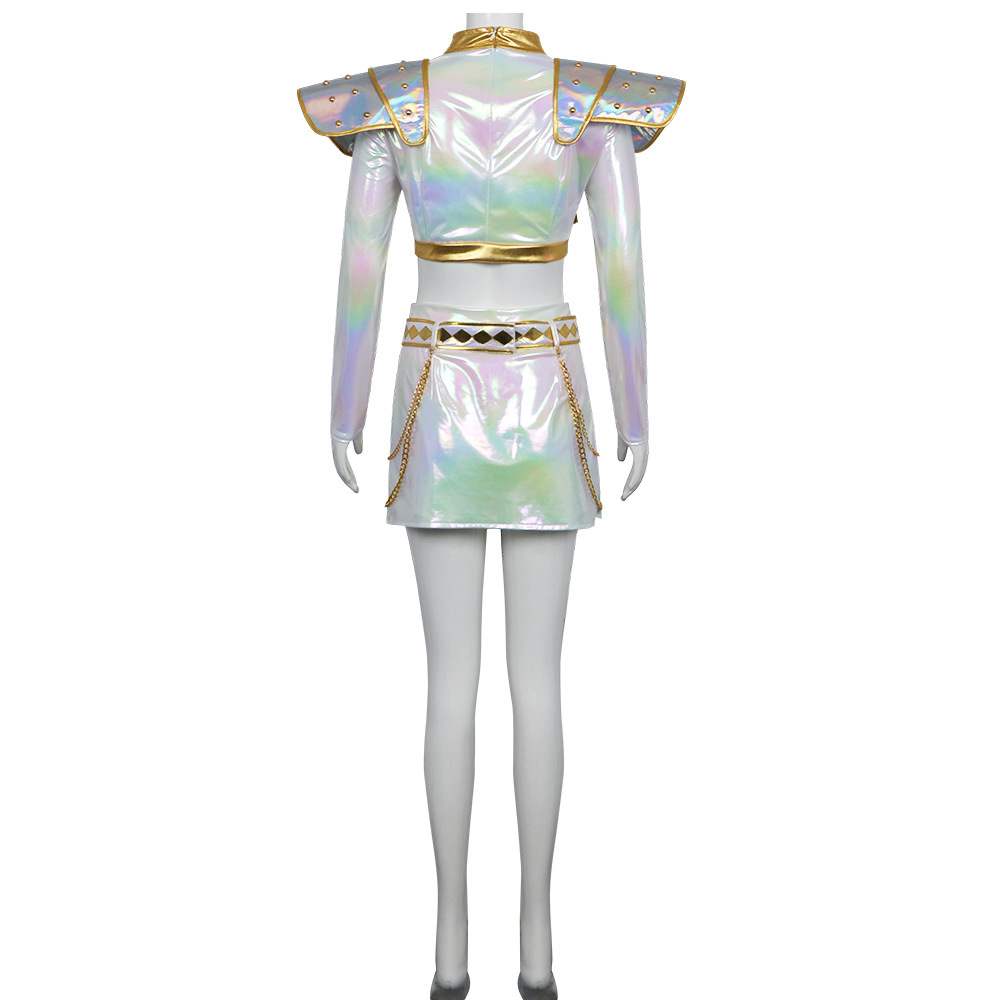 Z pop idol rapper huntress cosplay white Costume - Adult