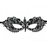 Brocade Lace Mask, Black