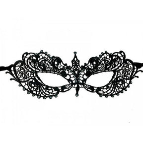 Brocade Lace Mask, Black