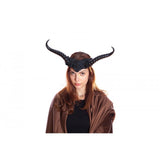 Black Vintage Style Horned Headband