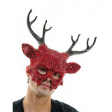 &nbsp;Rhinestone Devil Mask
