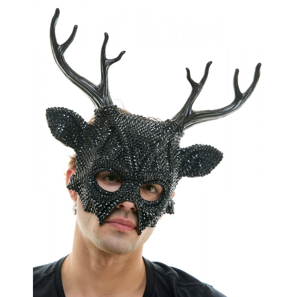&nbsp;Rhinestone Devil Mask