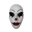 White Joker Mask With Rhinstones