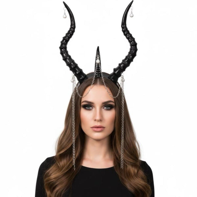 horned-headpiece-with-chains