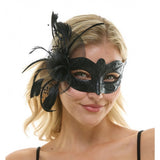 Masquerade Fairy Lace Mask - Black