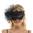 Masquerade Fairy Lace Mask With Flower Ornament
