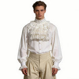 Victorian Ruffled Jabot Shirt – Renaissance Pirate & Vampire Top