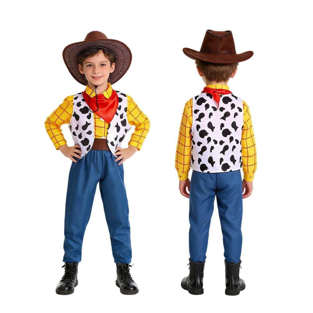 Costume de cow-boy Woody pour adulte – Chemise, gilet, pantalon et foulard