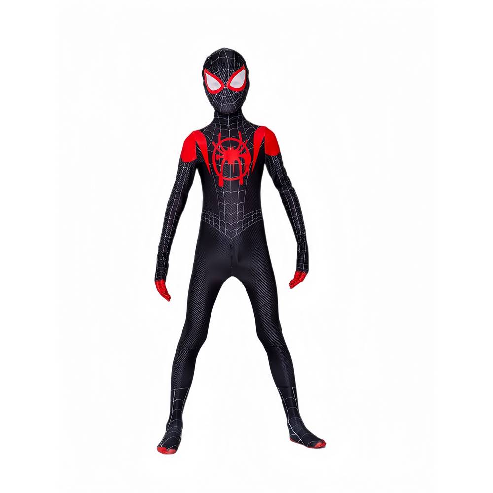 Kids Black & Red Spider Superhero Costume with Mask