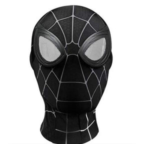Black spider superhero mask