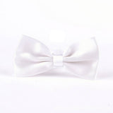 Satin Bow Tie - white