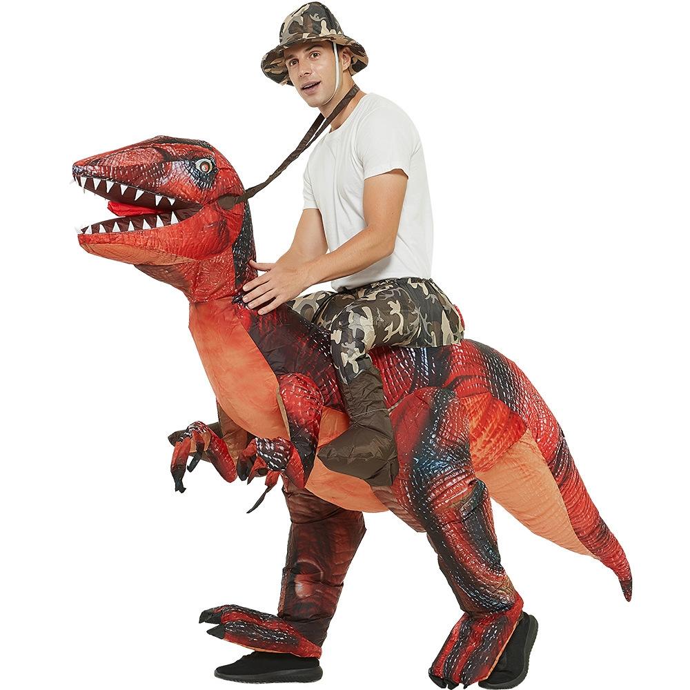Raptor Inflatable ride-on dinosaur costume - adult – Imagine Le Fun