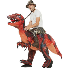 Raptor Inflatable ride-on dinosaur costume - adult