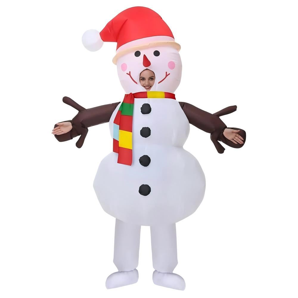 Bonhomme de neige gonflable pour adultes