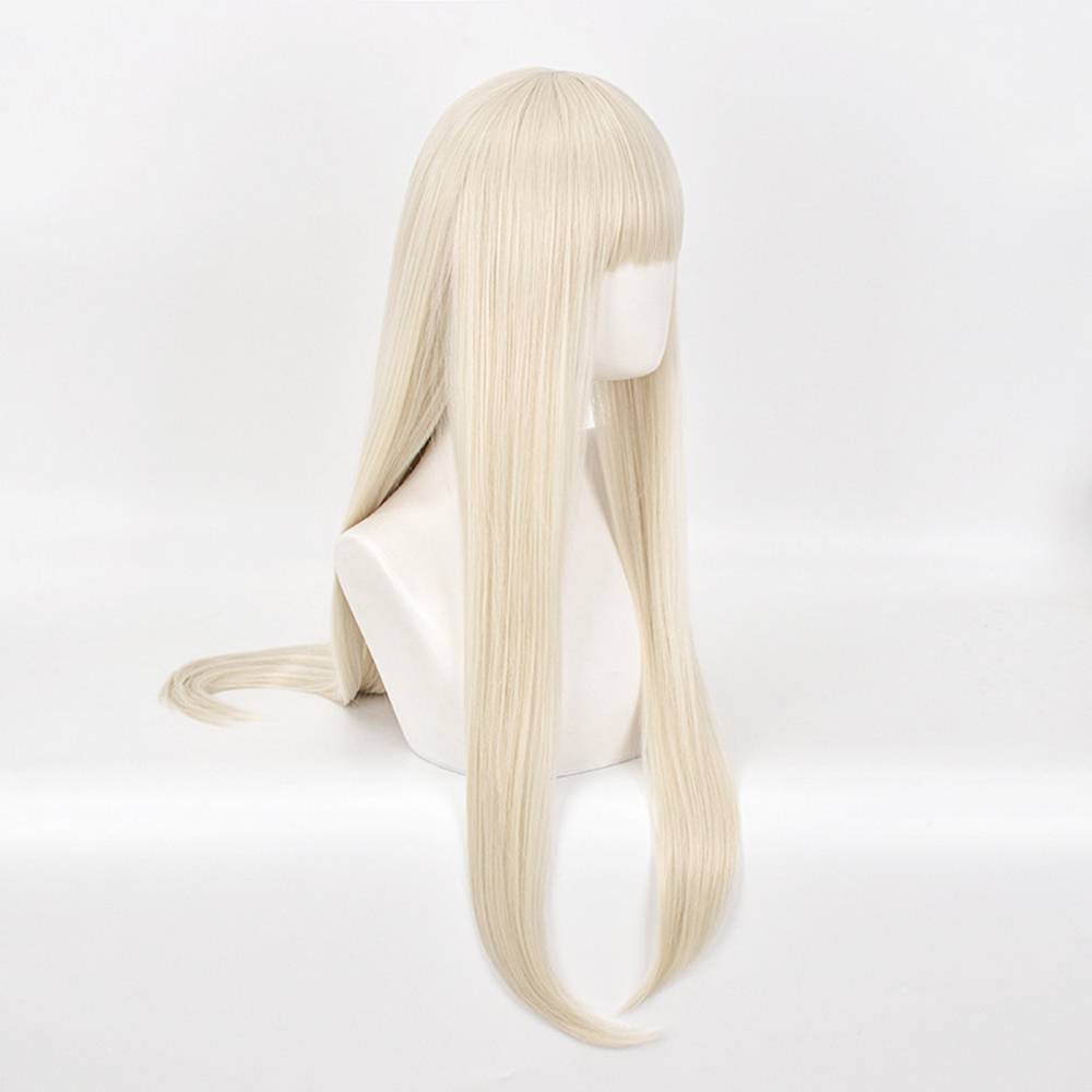 Perruque de cosplay blond platine inspirée de Kakegurui