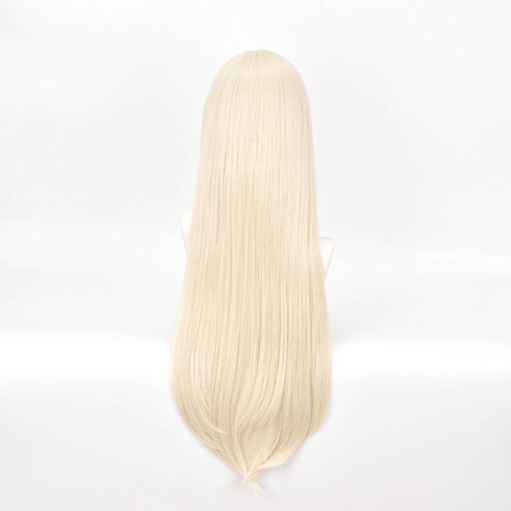 Perruque de cosplay blond platine inspirée de Kakegurui