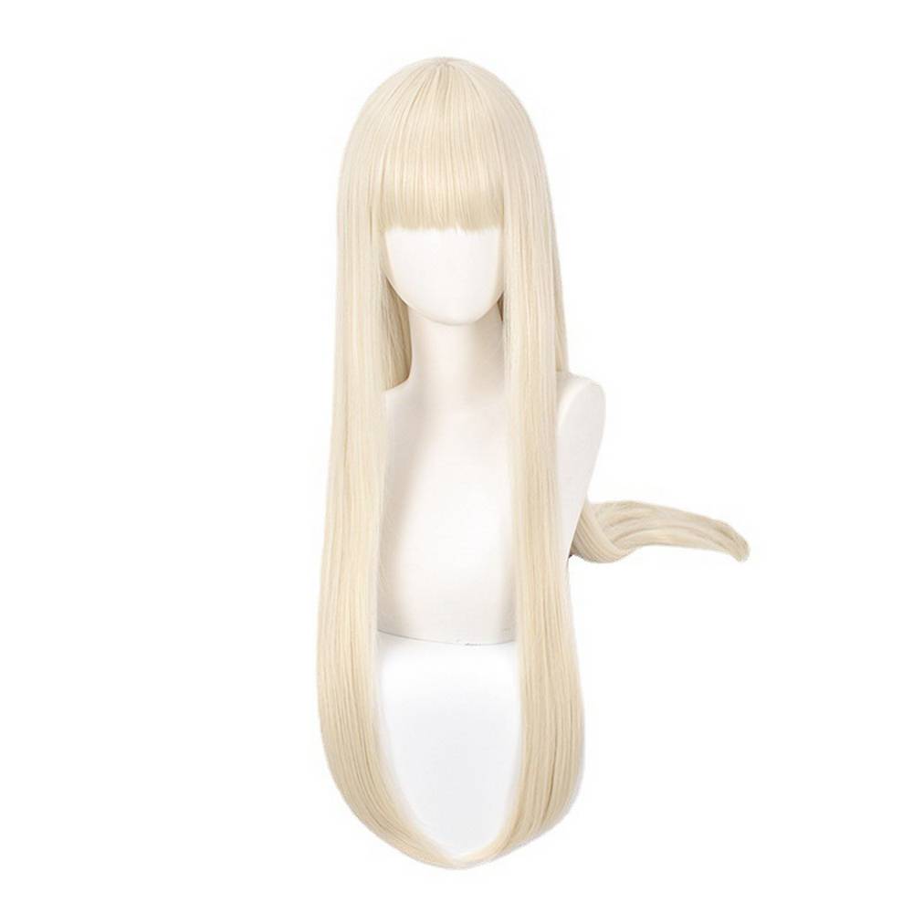 Perruque de cosplay blond platine inspirée de Kakegurui
