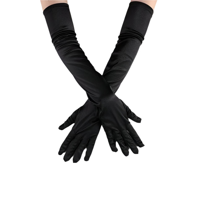 Ladie's Satin Long Gloves