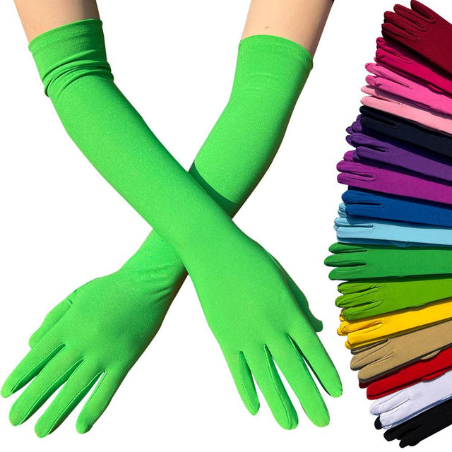 Lady Long Gloves Micro Fiber Material