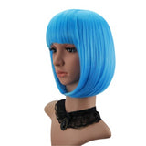 Short Bob style Wig - Costume Wig in multiple colors