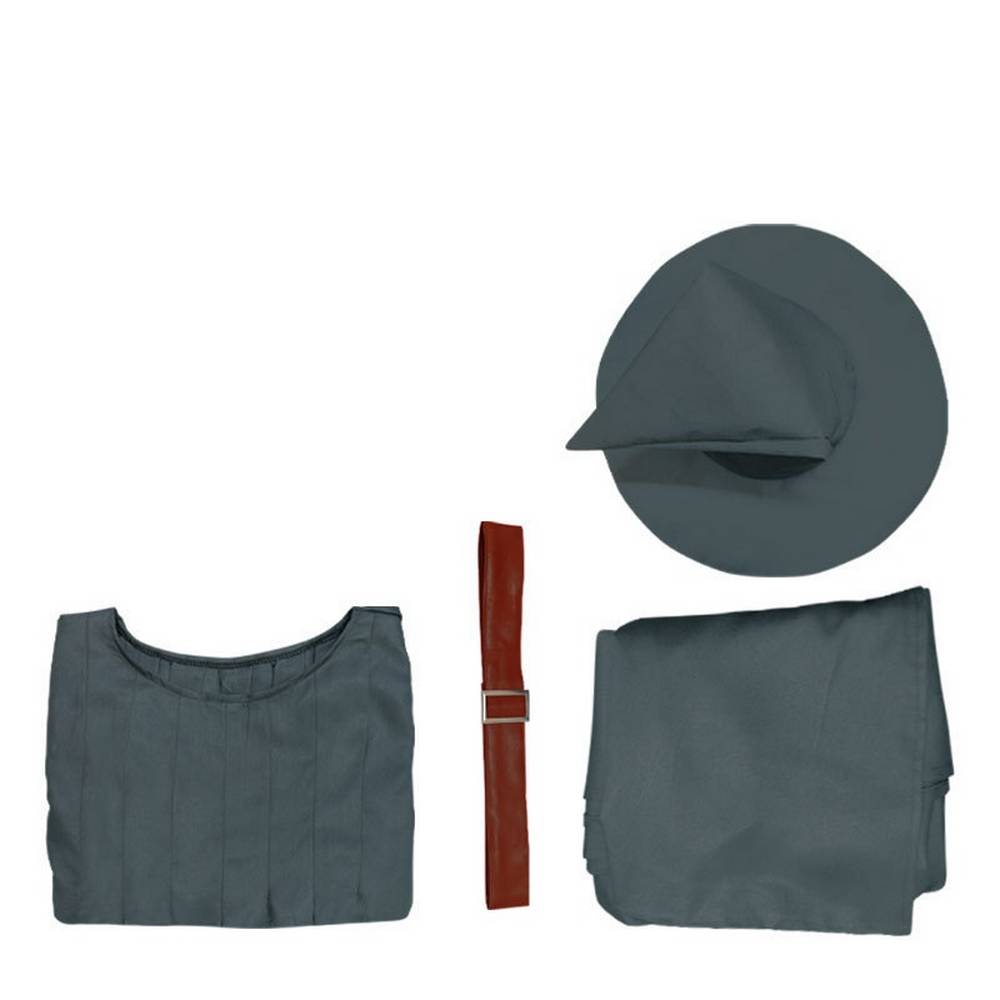 Adult Grey Wizard Robe, Hat & Cape Set