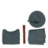 Adult Grey Wizard Robe, Hat & Cape Set
