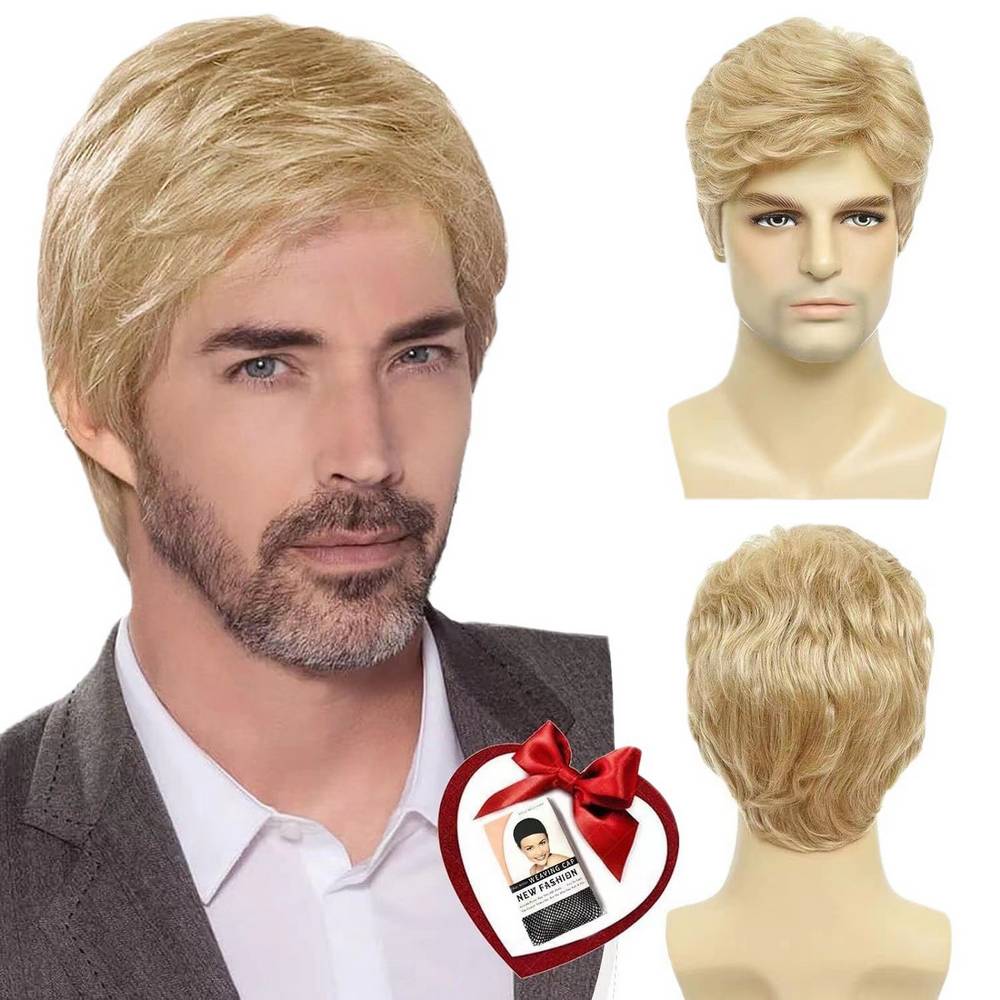 Perruque de costume pour homme cheveux courts