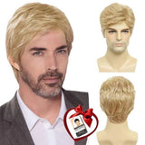 Perruque de costume pour homme cheveux courts