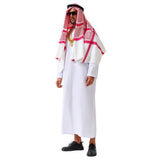 Ensemble de costume de cheikh arabe pour adulte avec accessoires