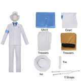 Adult Smooth Criminal White Pinstripe Suit Costume