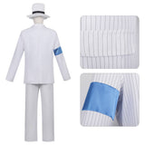 Adult Smooth Criminal White Pinstripe Suit Costume