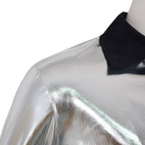Adult Silver Moto-Style Pop Star Jacket Costume