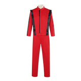 Adult Red & Black Pop Star Top and Pants Costume Set