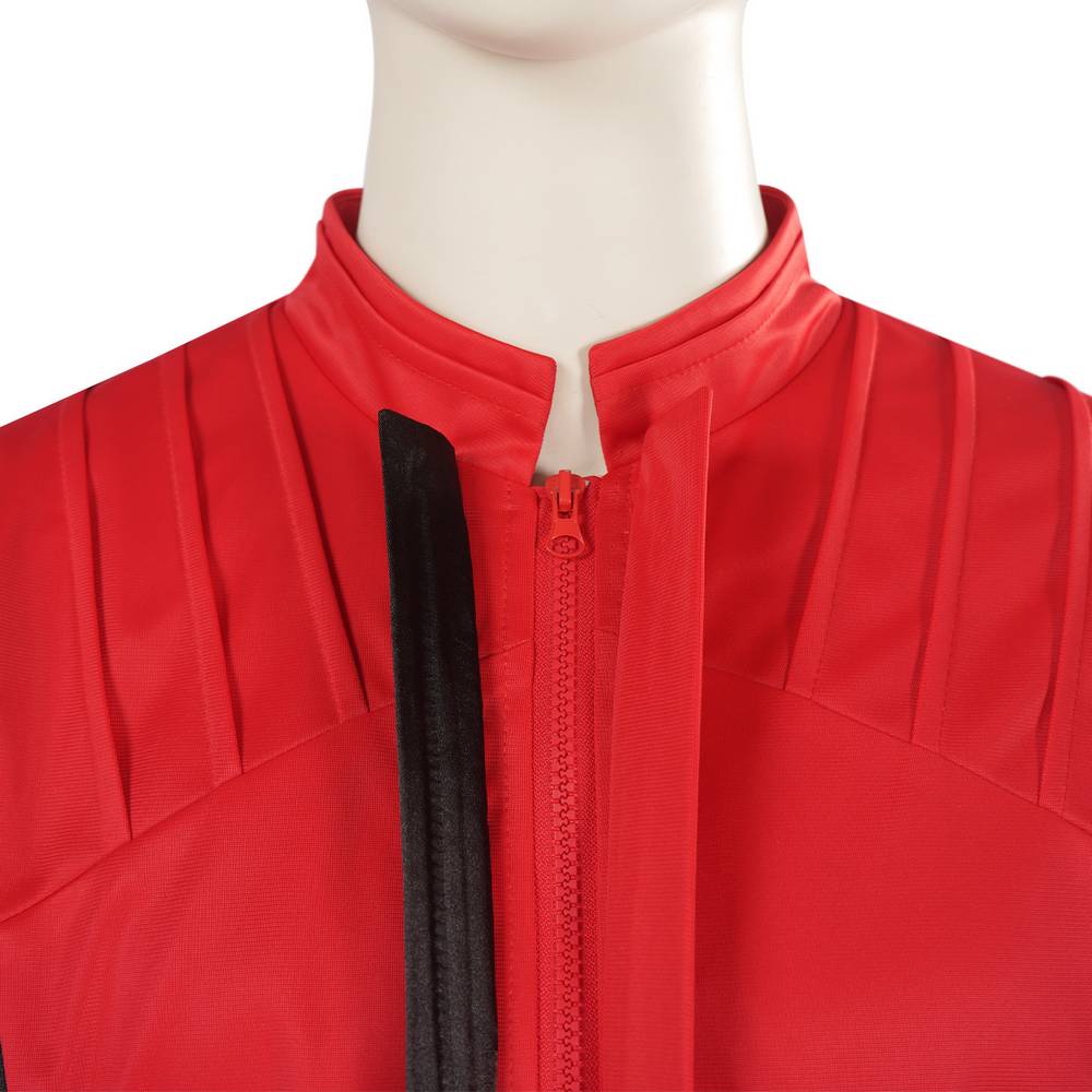 Adult Red & Black Pop Star Top and Pants Costume Set