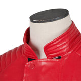 Veste de thriller rouge et noire pour adulte - Costume de roi de la pop