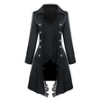 Elegant Medieval Lady Coat - Black