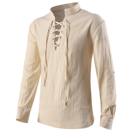 Men's Medieval Shirt- Beige