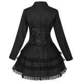 Raven veste queue-de-pie redingote victorienne pour femme