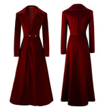 Long Red Medieval Lady Coat